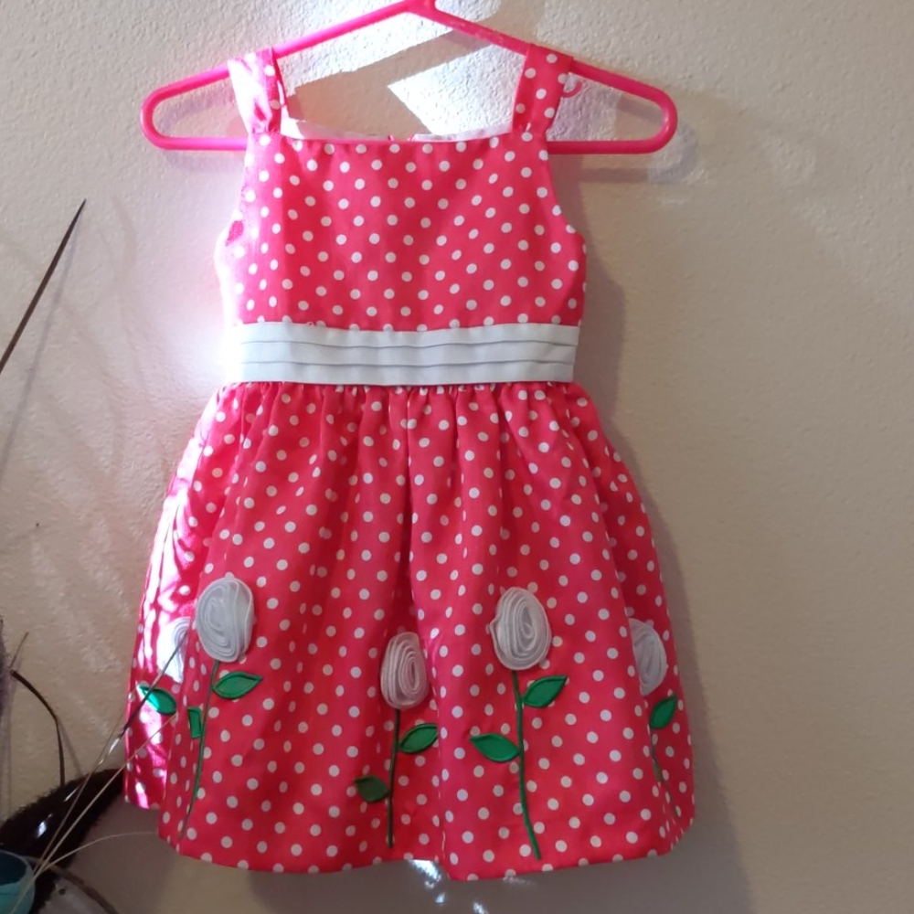 American Princess Pink Polka Dot dress